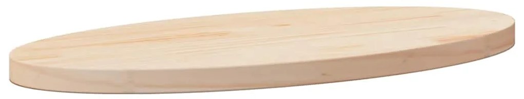 vidaXL Επιφάνεια Τραπεζιού Οβάλ 60x30x2,5 εκ. από Μασίφ Ξύλο Πεύκου