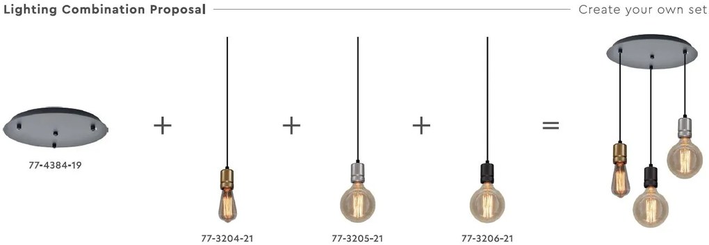 Φωτιστικό Οροφής  ART2000/1 BERETTA COPPER 1Α1 - 51W - 100W - 77-3207