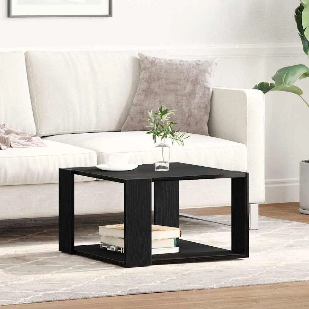vidaXL Τραπεζάκι σαλονιού Μαύρη δρυς 85 x 55 x 31 cm