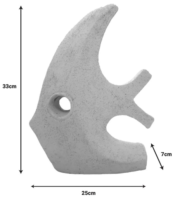 ΕΠΙΤΡΑΠΕΖΙΟ ΔΙΑΚΟΣΜΗΤΙΚΟ ΨΑΡΙ LAKOL INART ΛΕΥΚΟ TERRACOTTA 25X7X33ΕΚ