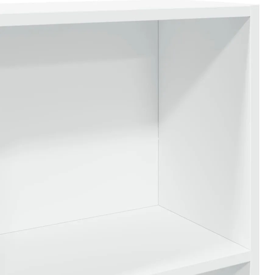 vidaXL Βιβλιοθήκη Λευκή 80x30x114 εκ. από Επεξεργασμένο Ξύλο