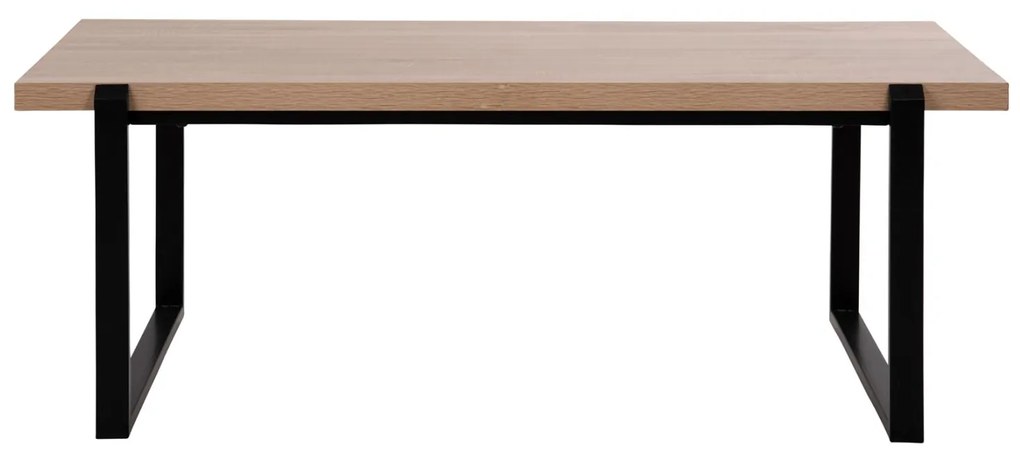 Τραπεζάκι σαλονιού SHABEN C9585.03 MDF Σονόμα με Μαύρη Μεταλλική Βάση 120x56X45Yεκ. 120x56x45 εκ.