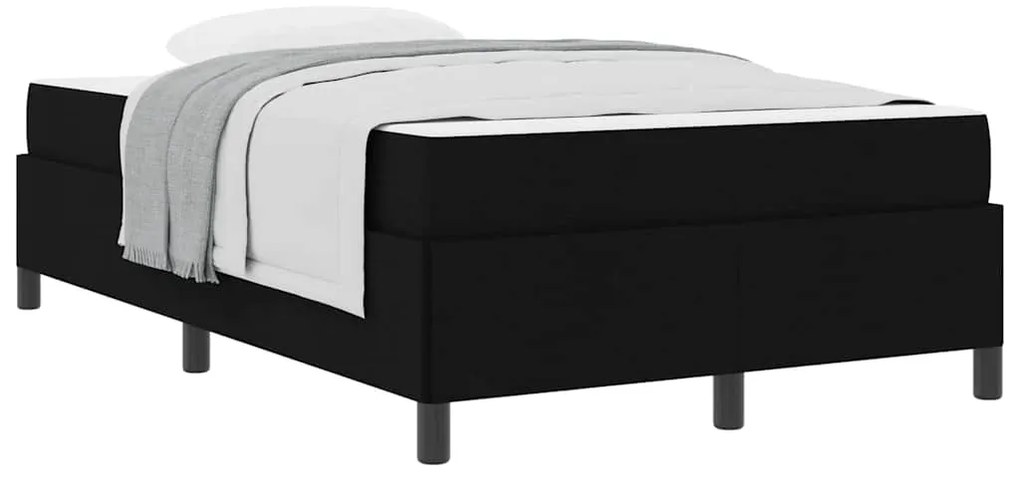 vidaXL Κρεβάτι με ελατήρια Μαύρο 120 x 190 cm