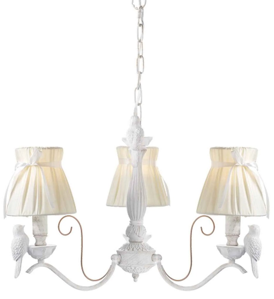 Τρίφωτο Φωτιστικό Οροφής EG166083PW Beige Metal, Fabric