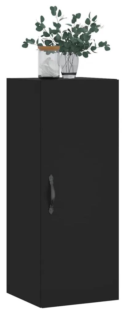 vidaXL Ντουλάπι Τοίχου Μαύρο 34,5 x 34 x 90 εκ. από Επεξεργασμένο Ξύλο