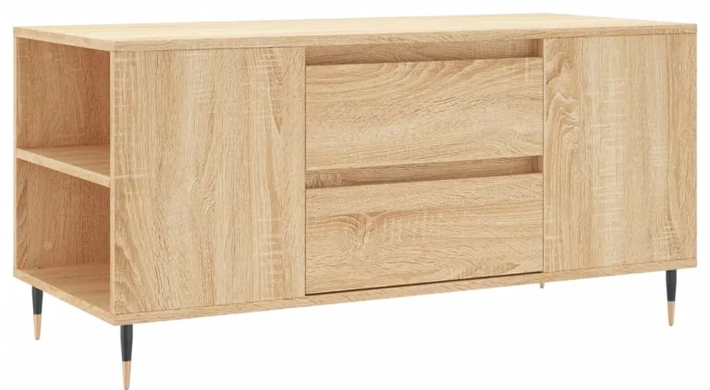vidaXL Τραπεζάκι Σαλονιού Sonoma Δρυς 102x44,5x50 εκ. Επεξεργ. Ξύλο