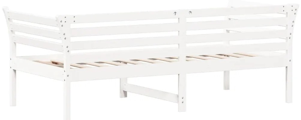 vidaXL Κρεβάτι ημέρας χωρίς στρώμα Λευκό 75x190 cm Στερεό ξύλο πεύκο