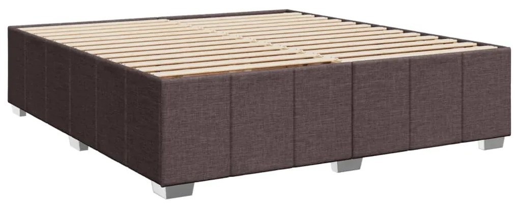 ΚΡΕΒΑΤΙ BOXSPRING ΜΕ ΣΤΡΩΜΑ ΣΚΟΥΡΟ ΚΑΦΕ 200X200 ΕΚ. ΥΦΑΣΜΑΤΙΝΟ 3294078