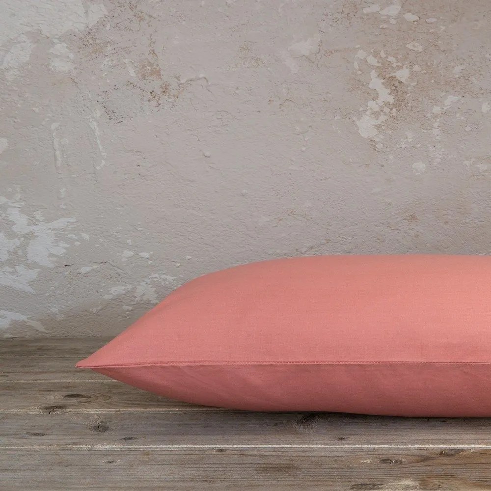 Μαξιλαροθήκες Unicolors (Σετ 2τμχ) Warm Terracotta Nima 52X72 100% Cotton