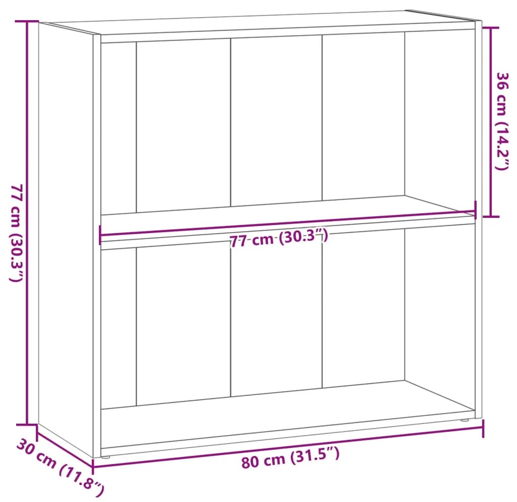 ΒΙΒΛΙΟΘΗΚΗ ΚΑΦΕ ΔΡΥΣ 80X30X77 ΕΚ. ΑΠΟ ΕΠΕΞΕΡΓΑΣΜΕΝΟ ΞΥΛΟ 857928