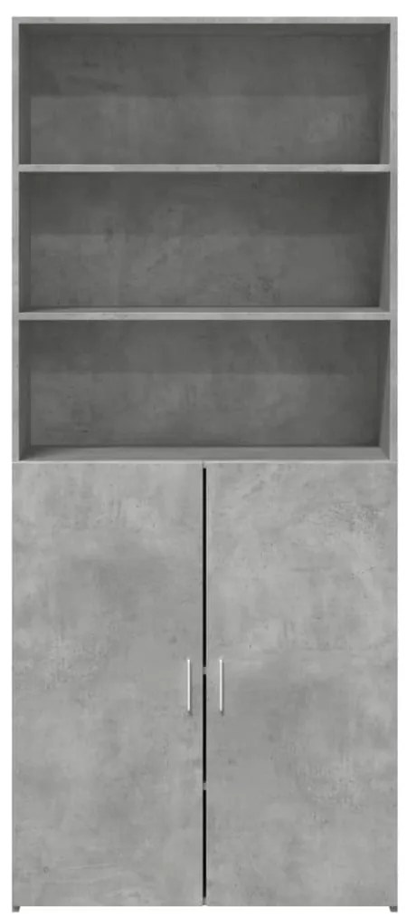 vidaXL Ντουλάπι Γκρι Σκυροδέματος 80x42,5x185 εκ. Επεξεργασμένο Ξύλο