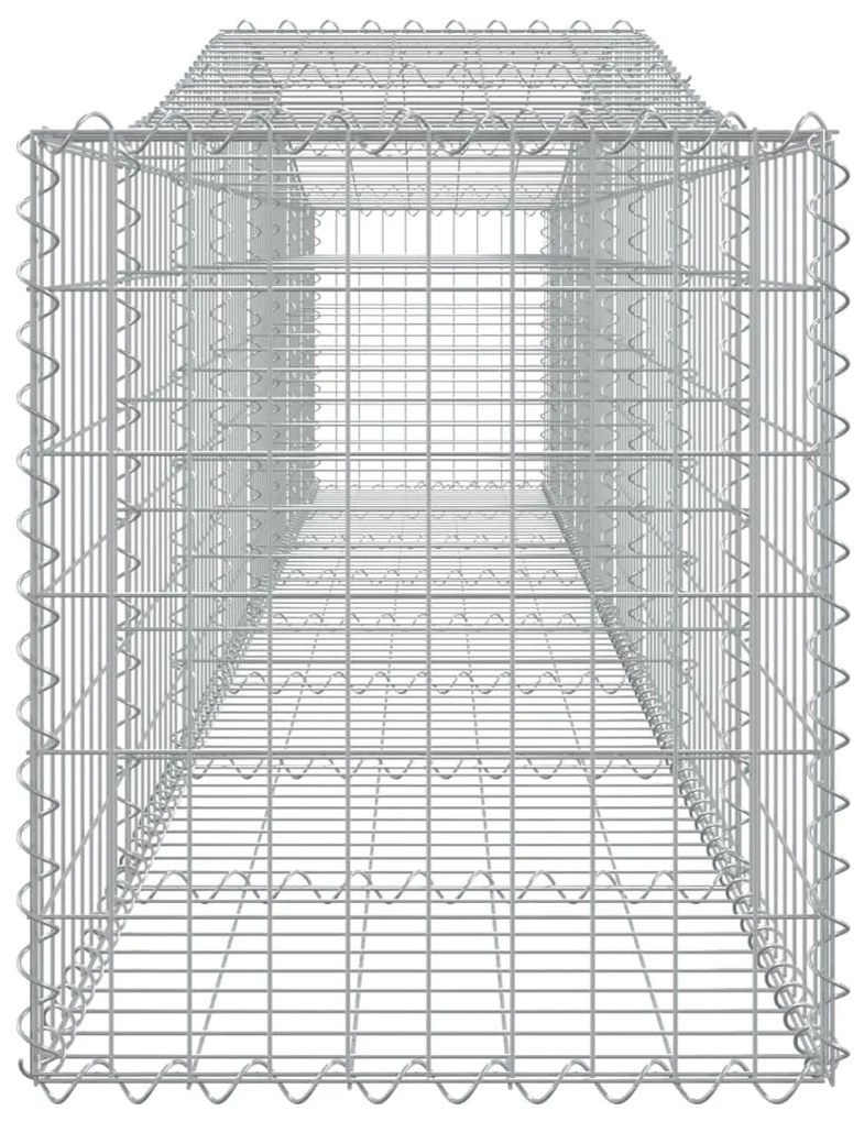 vidaXL Συρματοκιβώτια Τοξωτά 6 τεμ. 400x50x60/80 εκ. Γαλβαν. Ατσάλι