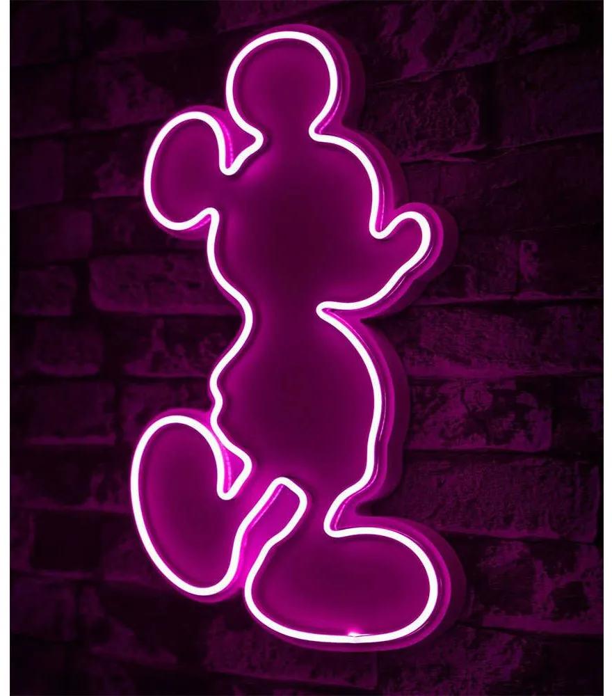 Διακοσμητικό Φωτιστικό Τοίχου Mickey Mouse 395NGR2380 27x3x49cm Led 36W Pink Wallity
