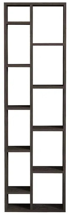 Βιβλιοθήκη Minicu σκούρο καρυδί 44,4x19,6x150 εκ. 44.4x19.6x150 εκ.