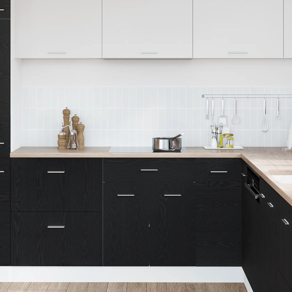 vidaXL Μαύρο Ερμάρι με Συστήματα Στάθμης - 60x46x81.5 εκ Φτιαγμένο από Επεξεργασμένο Ξύλο