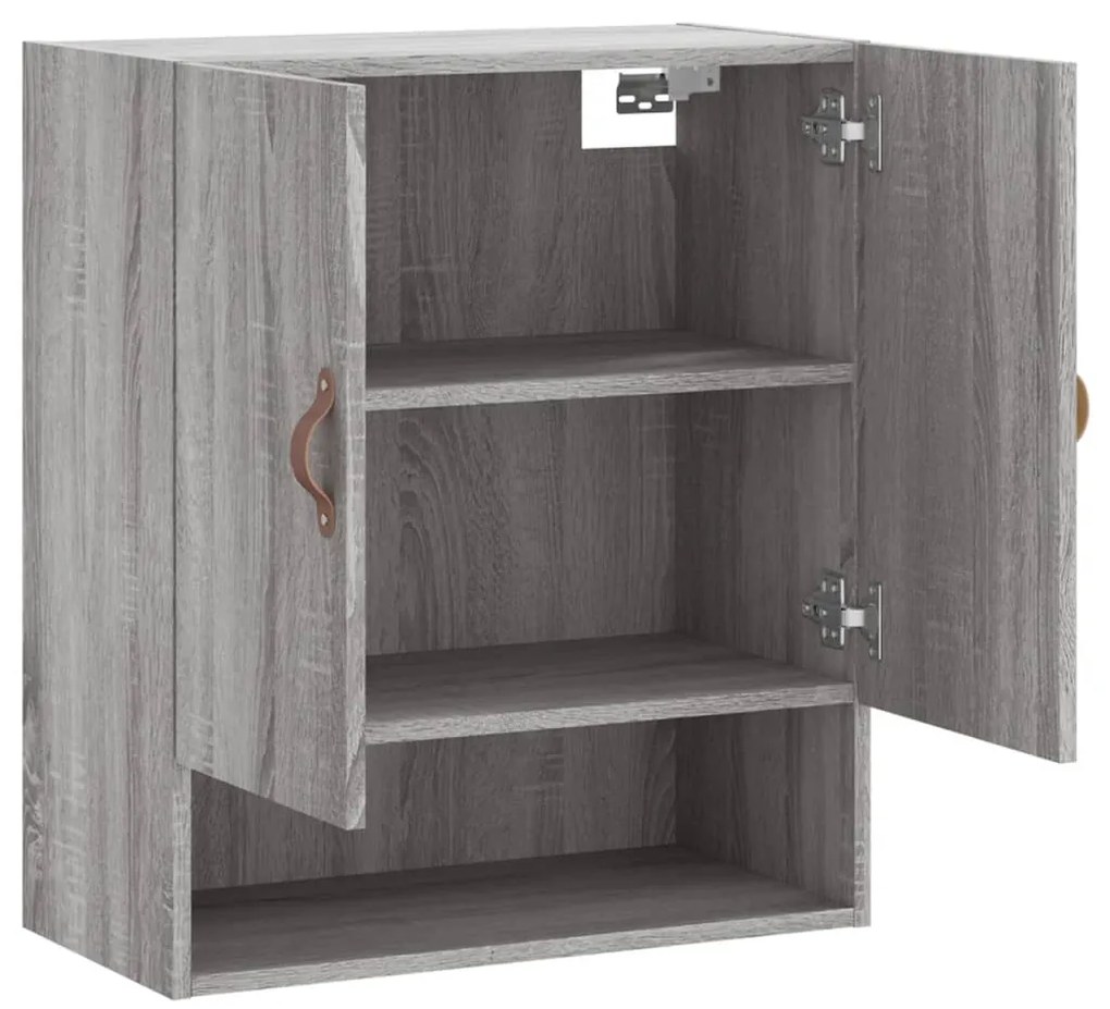vidaXL Ντουλάπι Τοίχου Γκρι Sonoma 60x31x70εκ. Επεξεργασμένο Ξύλο