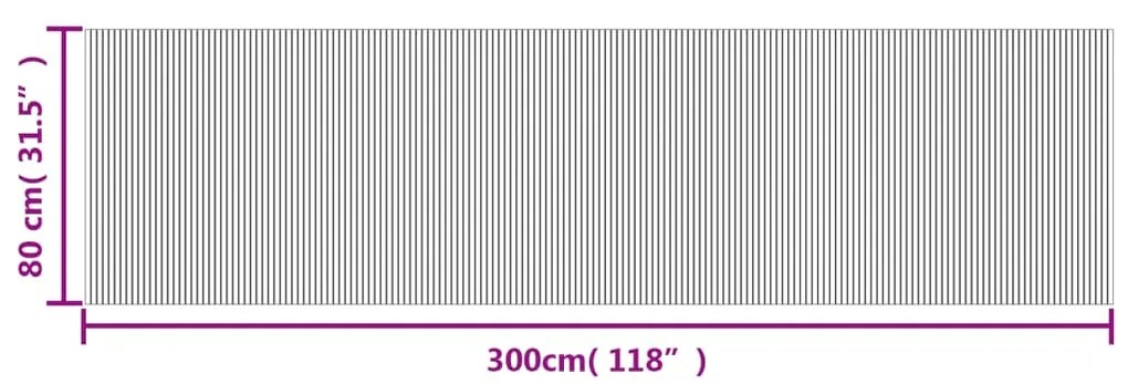 ΧΑΛΙ ΟΡΘΟΓΩΝΙΟ ΓΚΡΙ 80 X 300 ΕΚ. ΜΠΑΜΠΟΥ 376784