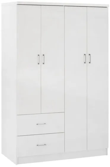 ΝΤΟΥΛΑΠΑ 4ΦΥΛΛΗ ME 2 ΣΥΡΤΑΡΙΑ BLAKELY HM339.05 ΛΕΥΚΗ 120Χ42,5Χ180,5 εκ.