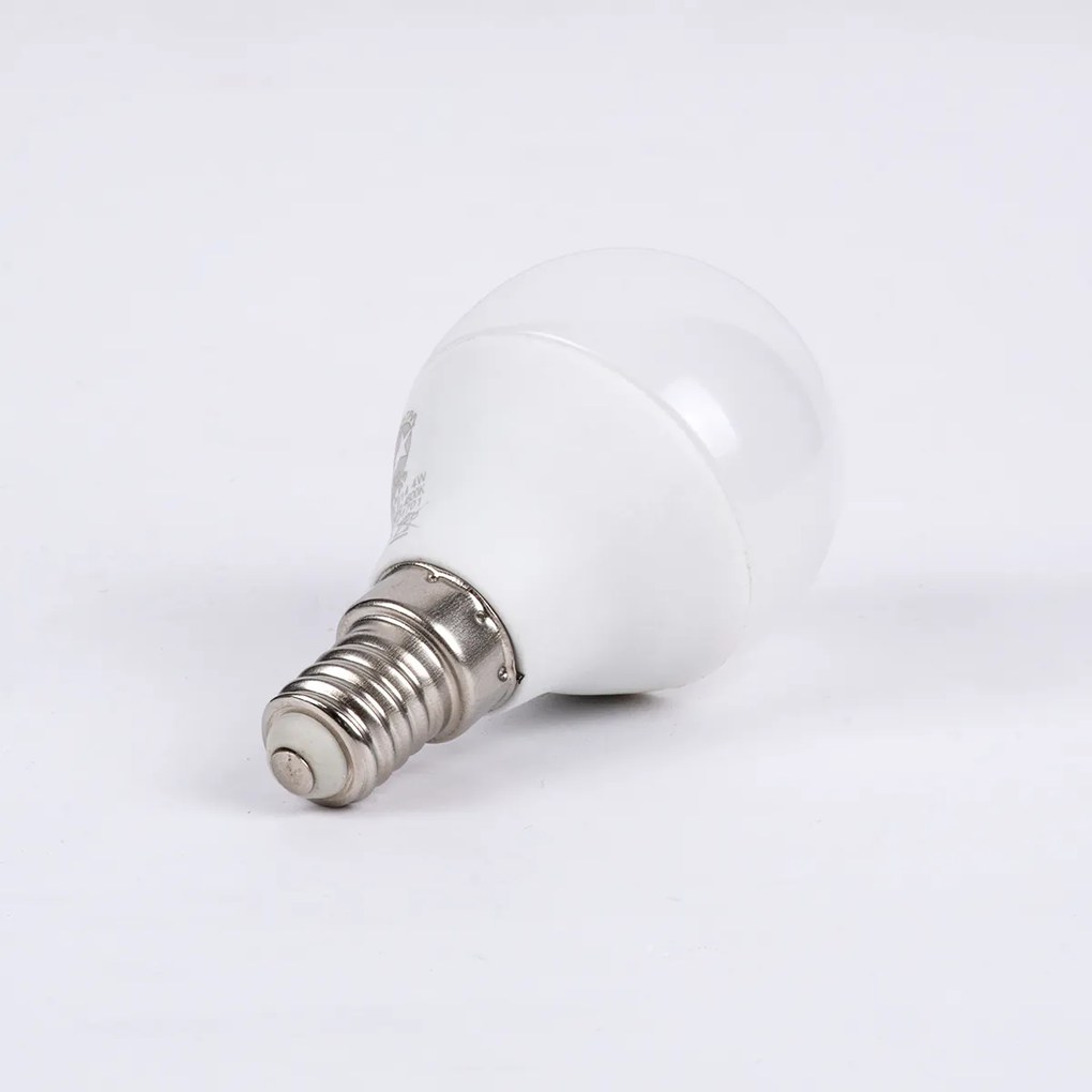 GloboStar® 60012 Λάμπα LED E14 G45 Γλομπάκι 4W 400lm 260° AC 220-240V IP20 Φ4.5 x Υ7.8cm Ψυχρό Λευκό 6000K - 3 Years Warranty