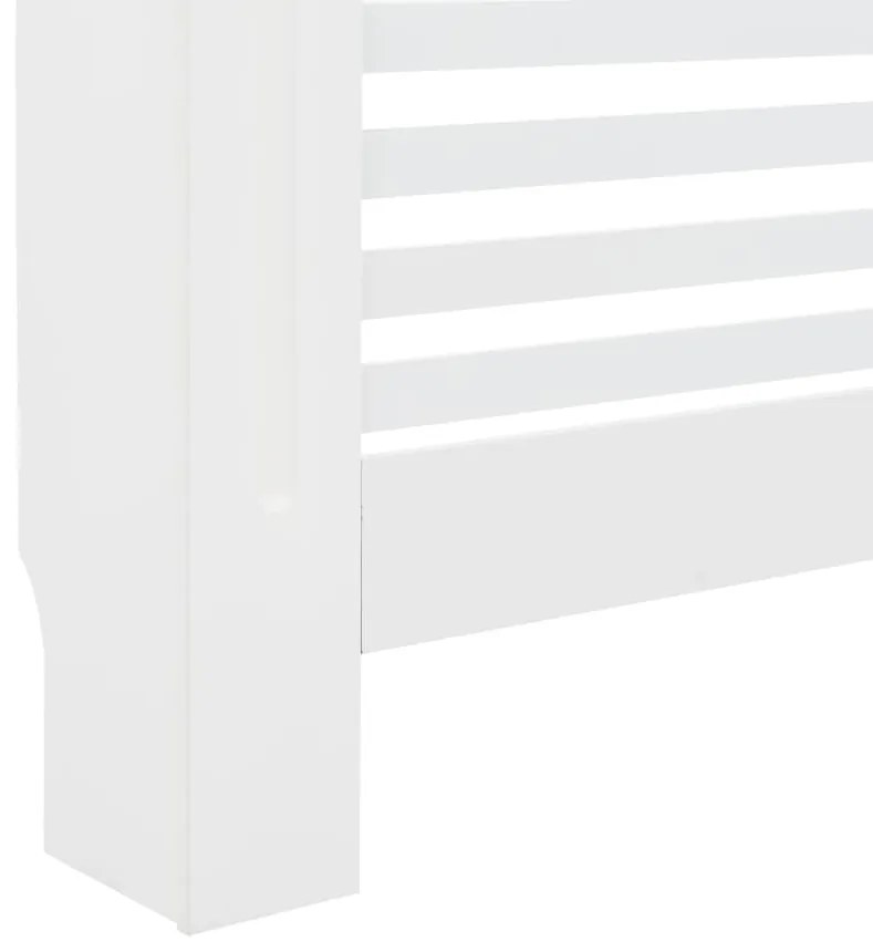 vidaXL Καλύμματα Καλοριφέρ 2 τεμ. Λευκά 112 x 19 x 81,5 εκ. από MDF