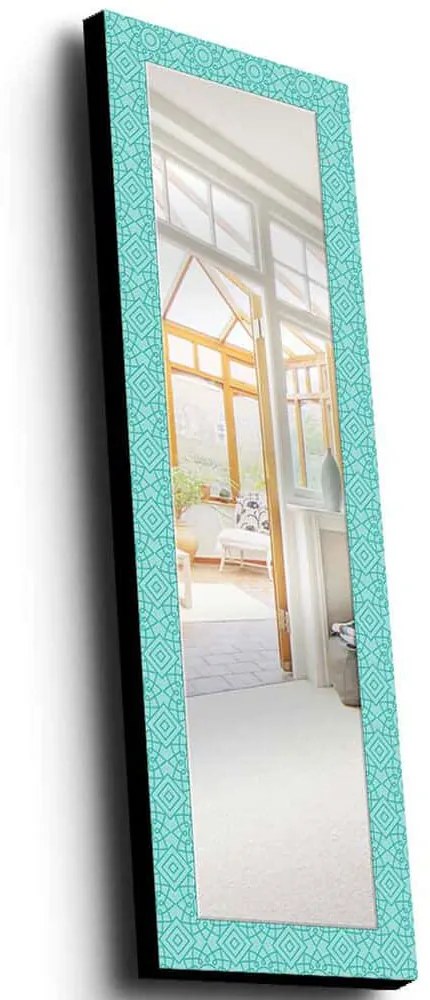 Καθρέπτης Τοίχου 755MER1134 40x120cm Ciel Wallity Wood, Fabric