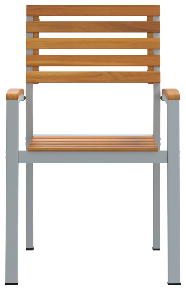 vidaXL Καρέκλα Κήπου 6 pcs Καφέ 56 x 57 x 87εκ. Μασίφ ξύλο ακακίας