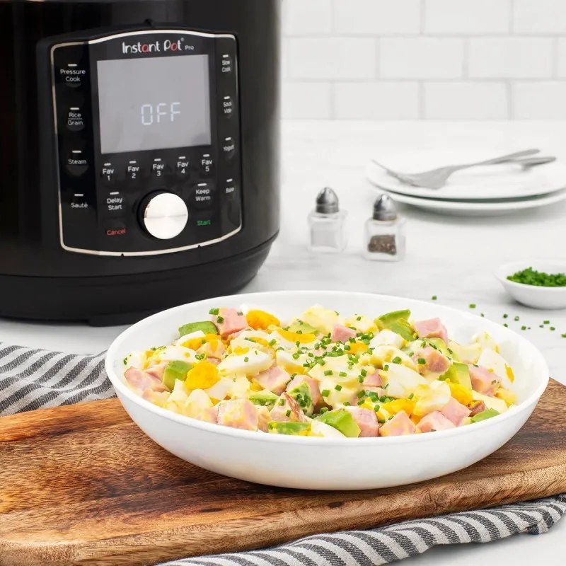 Πολυμάγειρα Instant Pot PRO 8 113005701, 1400W, 7,6 l, 28 προγράμματα, 11 Safety Systems, Μαύρο