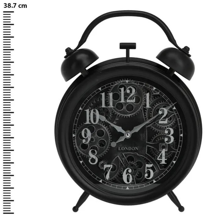 Ρολόι τοίχου KL5000330 Με περιστροφικό μηχανισμό, 29.6x8.05x38.7cm, ασήμι αριθμοί και δείκτες.