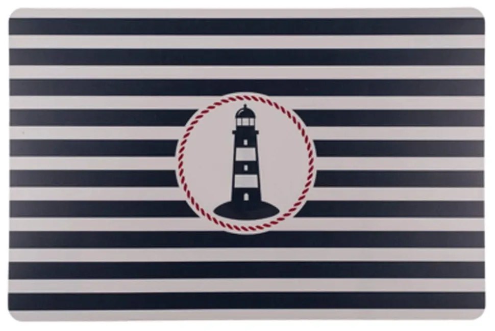 Σουπλά Φάρος 830442 43,5x28,5cm White-Blue Πολυπροπυλένιο