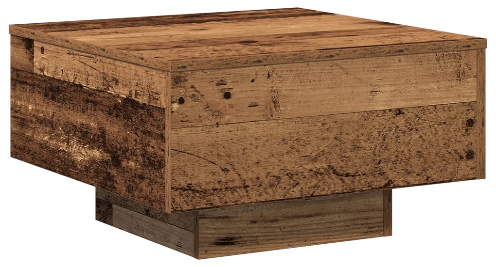 vidaXL Τραπεζάκι Καφέ, Παλιό Ξύλο, 55x55x31 εκ, Κατασκευασμένο Ξύλο