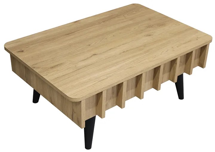 Τραπεζάκι σαλονιού Gemma Megapap χρώμα sepet oak 90x59,6x36,8εκ.