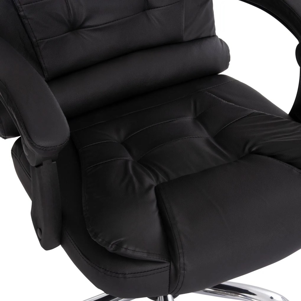 ΚΑΡΕΚΛΑ ΓΡΑΦΕΙΟΥ LAGOM  ΜΑΥΡO PVC-ΜΕΤΑΛ.ΒΑΣΗ-ΜΑΥΡΟ NYLON ΣΚΕΛΕΤΟΣ 63x51x115Υεκ