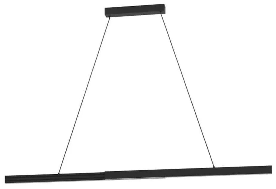 Φωτιστικό Οροφής - Ράγα Montebuono 390368 180x6,5x150cm Led Black Eglo