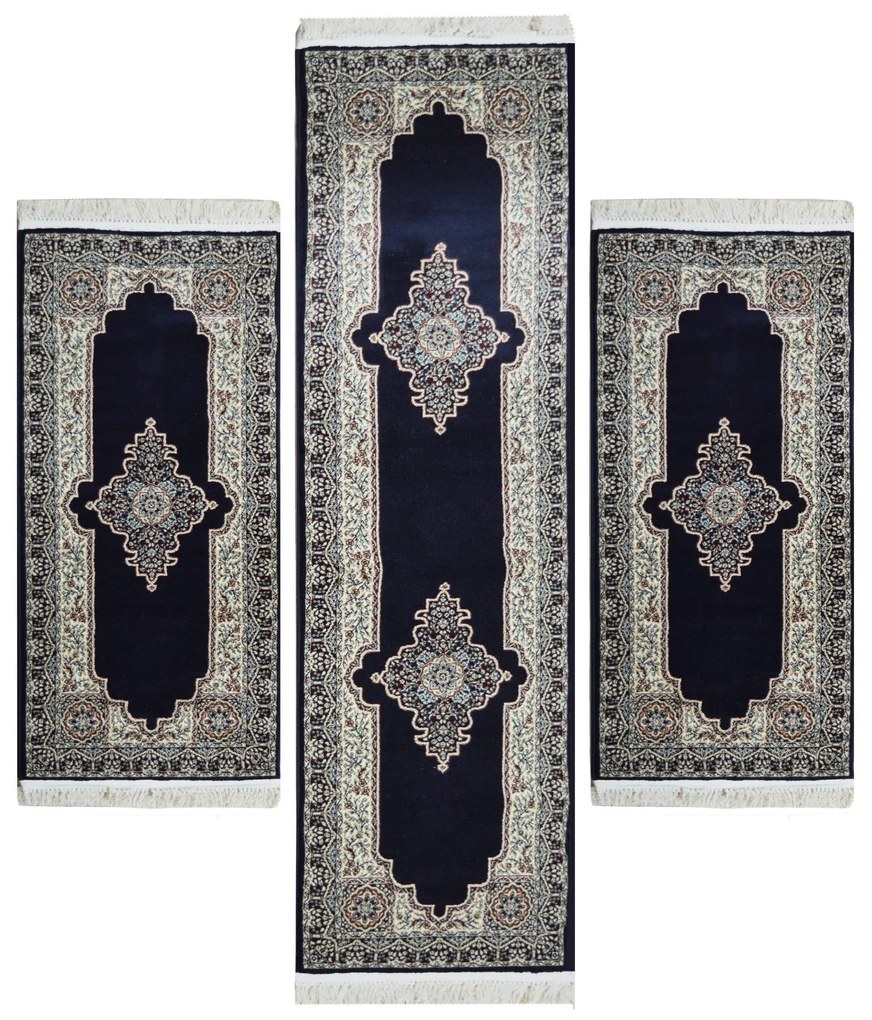 Σετ Κρεβατοκάμαρας 3Τμχ. Qom Blue Barok SET(2 70X150&amp;70X230) Μαλλί