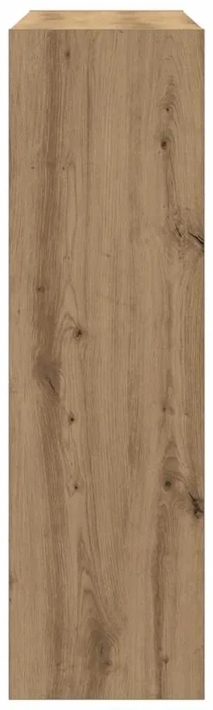 vidaXL Βιβλιοθήκη artisan δρυς 100 x 30 x 103 εκ. Επεξεργασμένο ξύλο