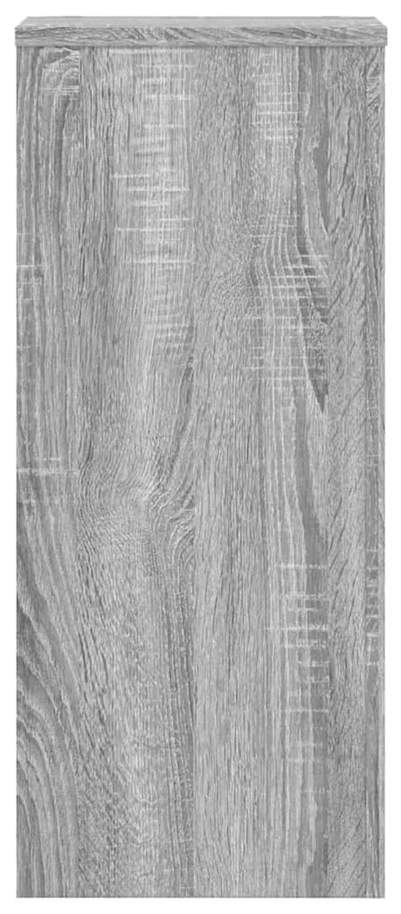 vidaXL Βάσεις Φυτών 2 Τεμ. Γκρι Sonoma 30x30x70 εκ. Επεξεργασμένο Ξύλο