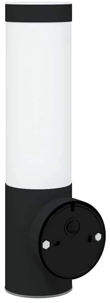 vidaXL Εξωτερικά Φωτιστικά Τοίχου 2 pcs Μαύρο 12 x 7.5 x 29 εκ
