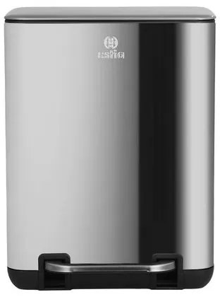 Estia Χαρτοδοχείο - Κάδος Μπάνιου Cubic Soft Close 6lt Inox 02-20934