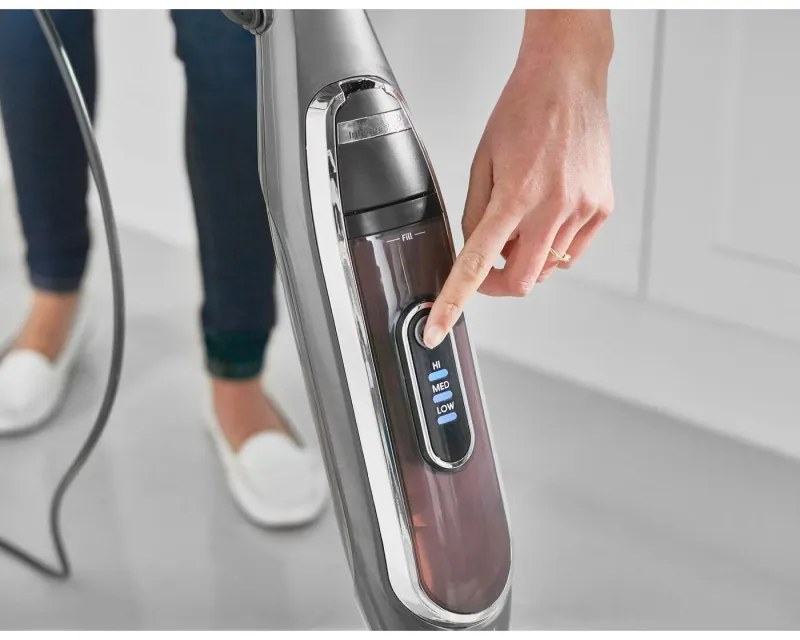 Shark S6003EU, 1200W, 0,35 l, 3 ρυθμίσεις, τεχνολογία Klick'n Flip, Steam Blaster, μαξιλαράκια Dirt Grip, γκρι/βιολετί