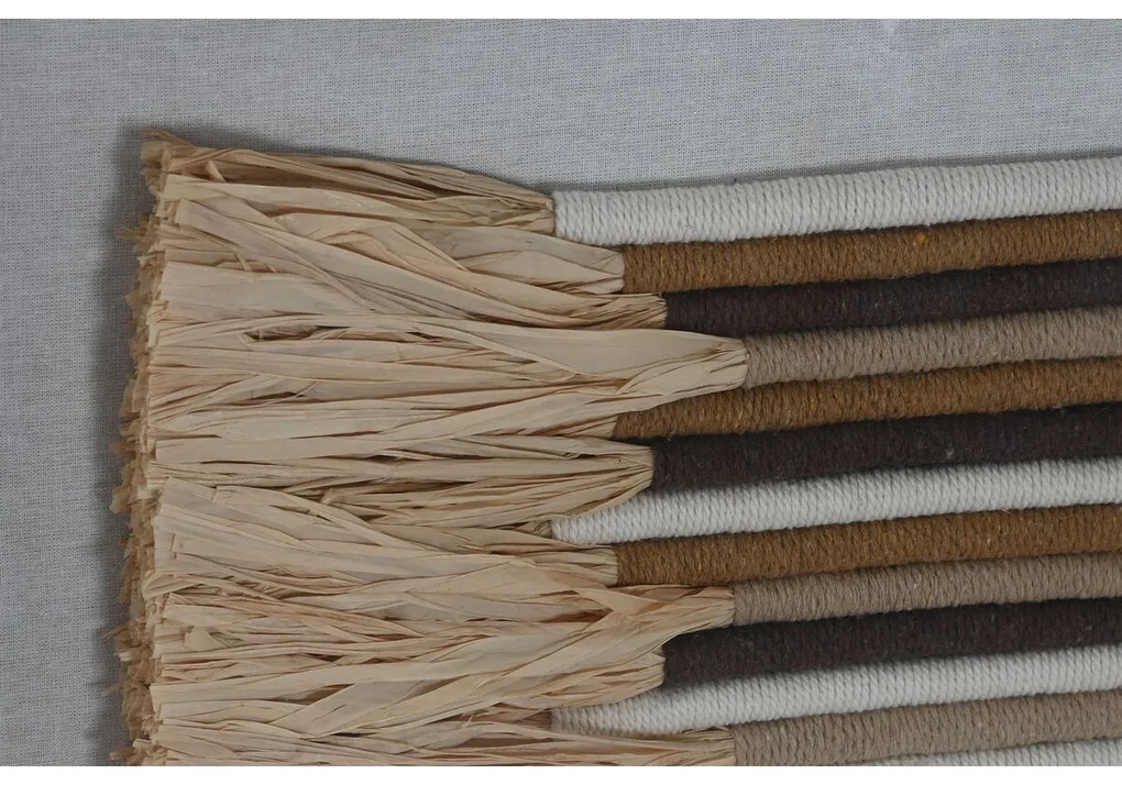 Πίνακας 3D Home ESPRIT Κλωστές Rafia πολυστερίνη 50 x 3 x 70 cm 50 x 3,5 x 70 cm