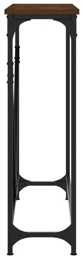 vidaXL Τραπέζι Κονσόλα Καφέ Δρυς 102 x 22,5 x 75 εκ. από Επεξεργ. Ξύλο