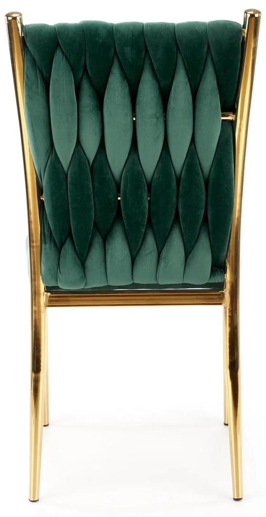 K436 chair color: dark green / gold DIOMMI V-CH-K/436-KR-C.ZIELONY/ZŁOTY