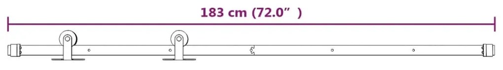 ΣΥΡΟΜΕΝΗ ΜΕΣΟΠΟΡΤΑ ΜΕ ΜΗΧΑΝΙΣΜΟ 70 X 210 ΕΚ. ΜΑΣΙΦ ΞΥΛΟ ΠΕΥΚΟΥ 3203082