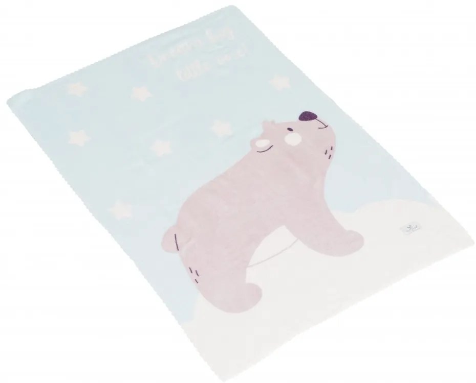 CANGAROO ΒΡΕΦΙΚΗ ΚΟΥΒΕΡΤΑ ΑΓΚΑΛΙΑΣ ΦΛΙΣ 70/100CM DREAMY BEAR BLUE 3800146271022