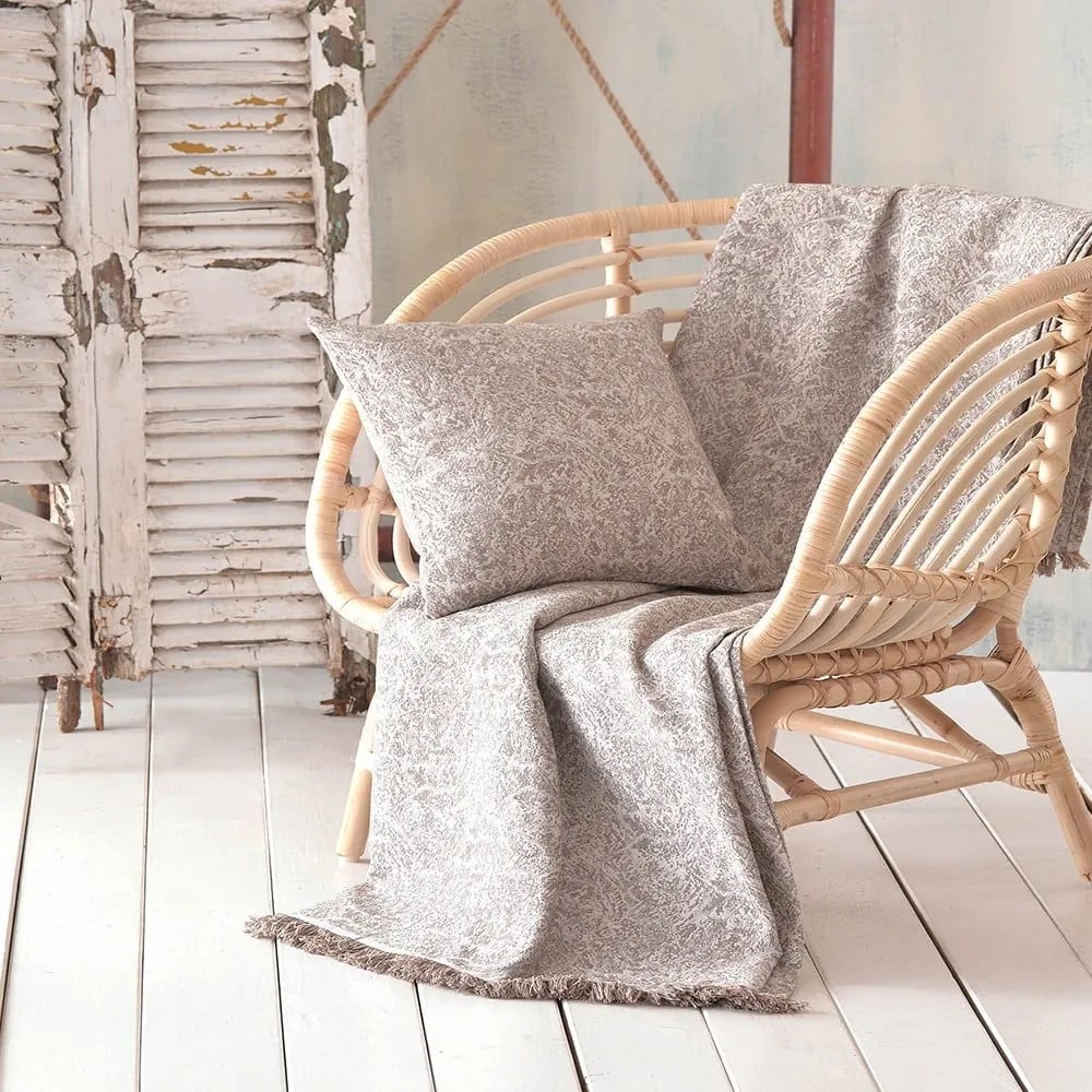 Ριχτάρι Xaviera Beige Ρυθμός Διθέσιο 180x240cm Βαμβάκι-Πολυέστερ