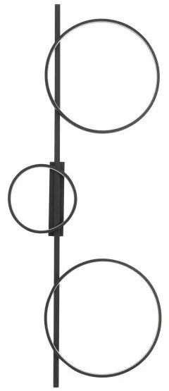 Απλίκα Φωτιστικό Τοίχου LED 33W 4000K IP20 Μαύρο Circolo 10866 Nowodvorski-10866-Μαύρο 10866