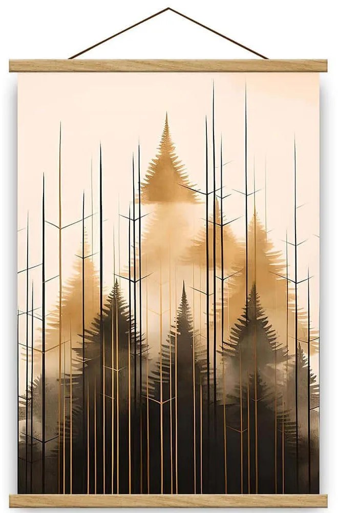 Διακοσμητικό Τοίχου 708BRS1213 50x70cm Multi Wallity Ξύλο,Ύφασμα