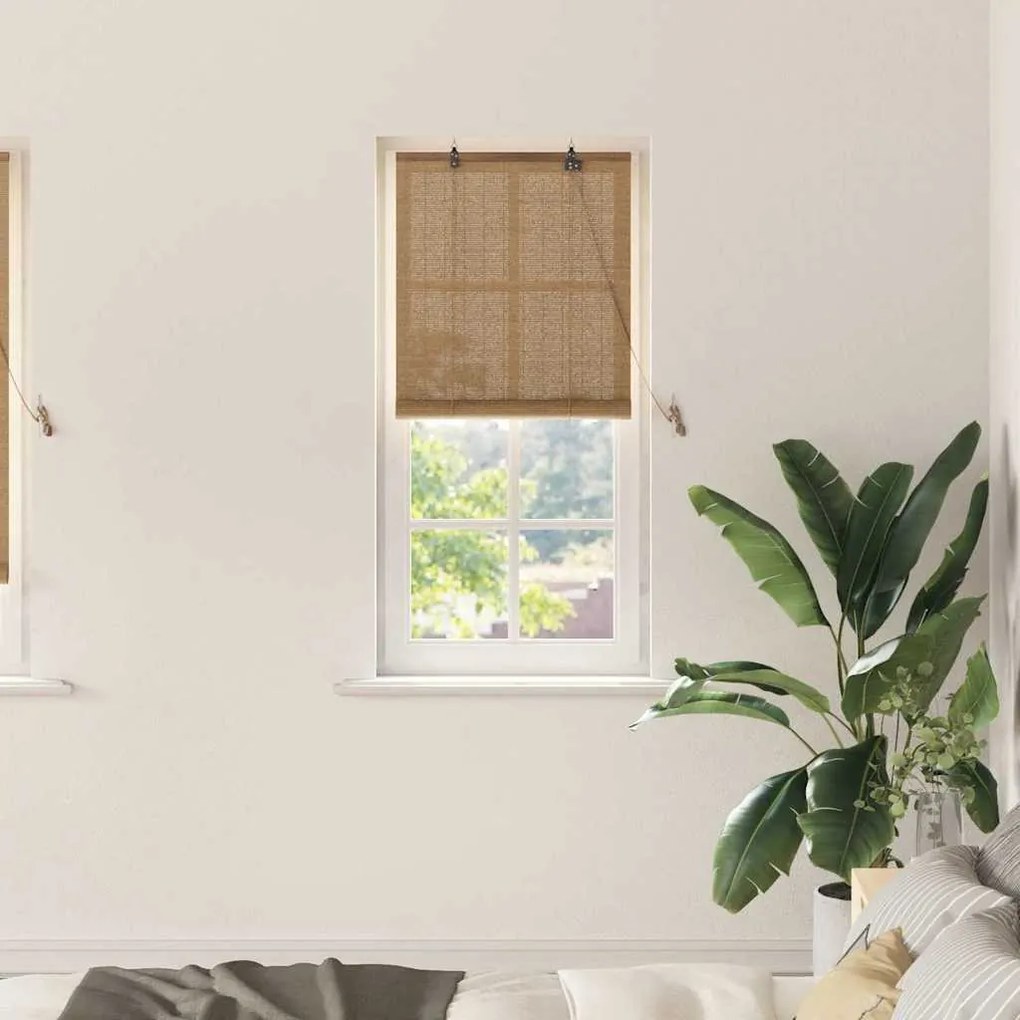 vidaXL Ρολά και Σκίες Παραθύρων Ανοιχτό καφέ 60 x 220 εκ. Μπαμπού