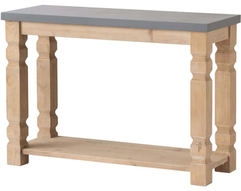 Κονσόλα 48144 106,5x40x79cm Natural-Grey Wood