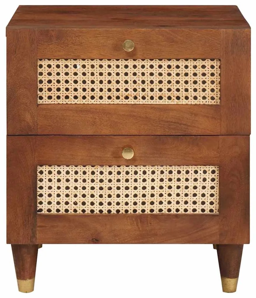 vidaXL Κομοδίνα με συρτάρι 2 pcs 40 x 33.5 x 46 εκ